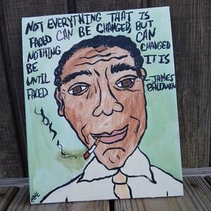 James Baldwin Portrait Painting